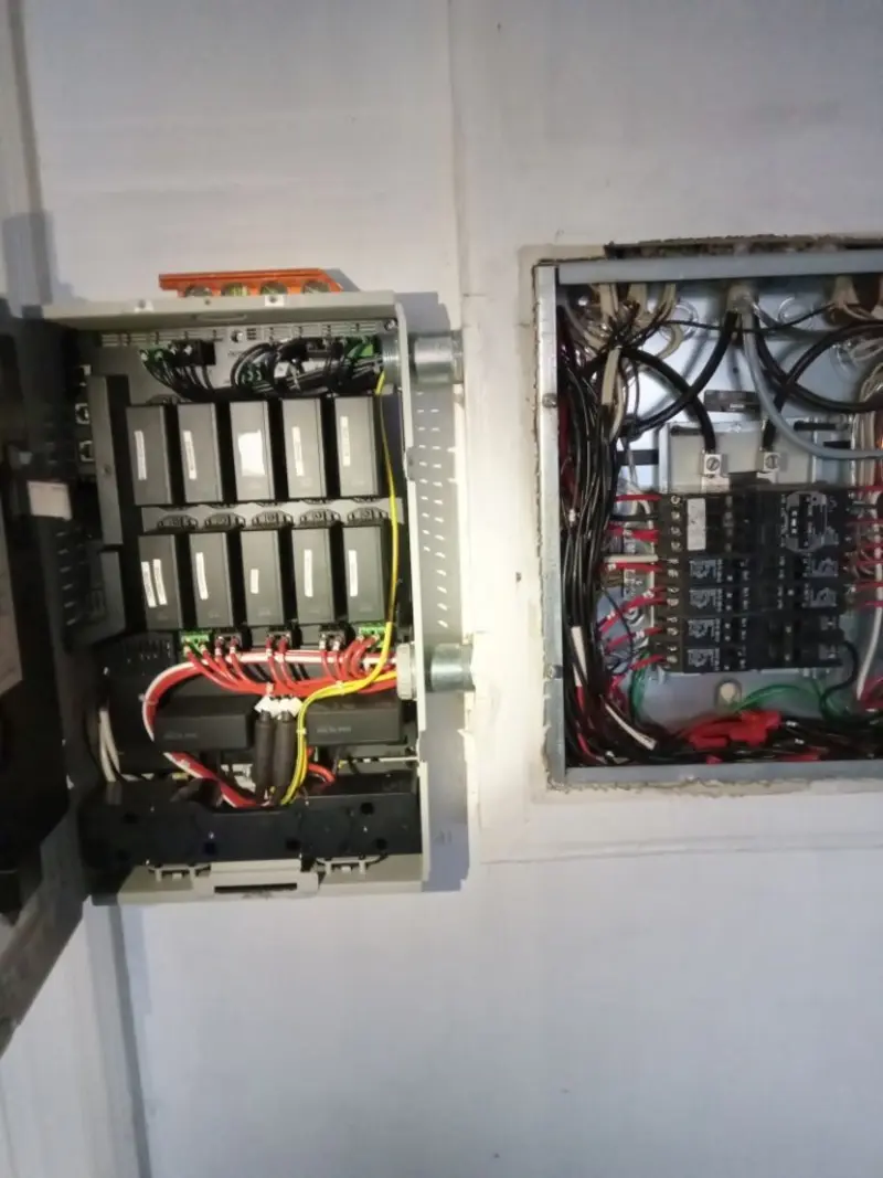 Electrical panel upgrade completed for Indoor Lighting Installation in Fulton